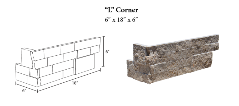 Noce Toros Travertine X Splitface Ledger Panel Corner Lpc Sf