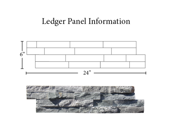 Royal Blue Quartz 6X24 Splitface Ledger Panel #LP53624SF - Icon Tile