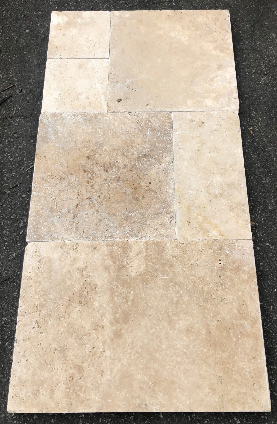 Cordoba Cream French Pattern Tumbled Pavers Cm Icon Tile