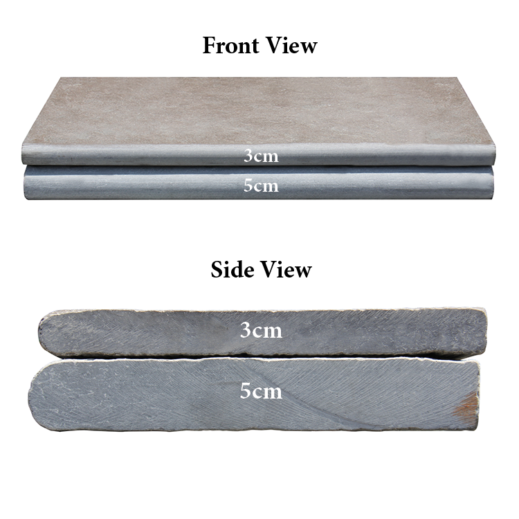 Indian Bluestone Pool Coping Natural - Icon Tile