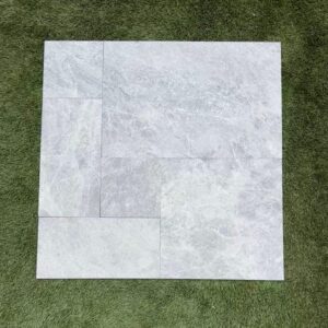 Tundra Marble Tile - Leather Finish - Versailles Pattern